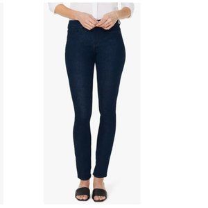 NYDJ Alina Stretch Skinny Jeans dark navy "rinse" color Size 0P